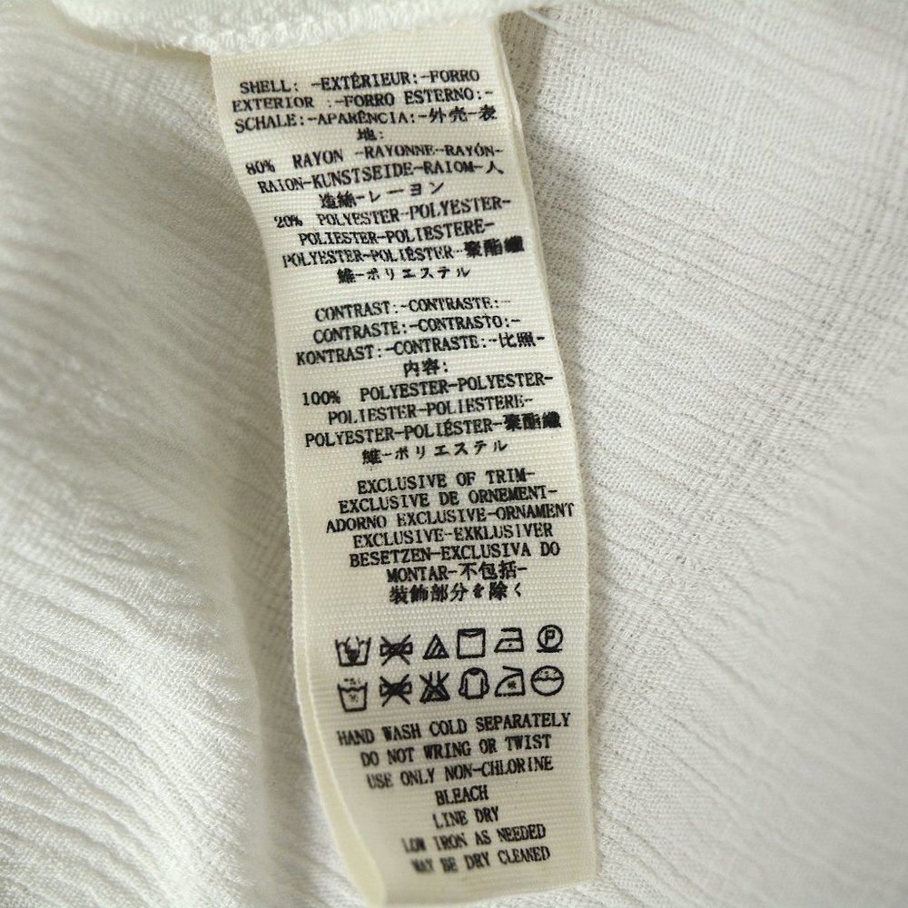 Free People White Lace Button Front Top XS - Picture 8 of 8